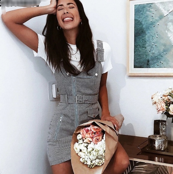 LAST ONE! Madison Moto Plaid Dress - Picture 1 of 8